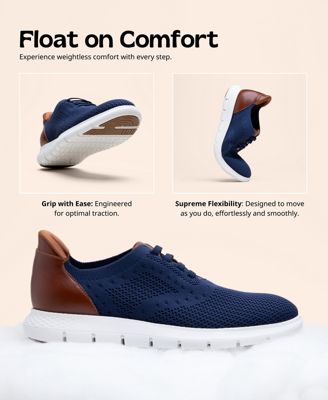 Men's Victory Street Hands-Free Slip On Technology Lightweight Mesh Oxfords