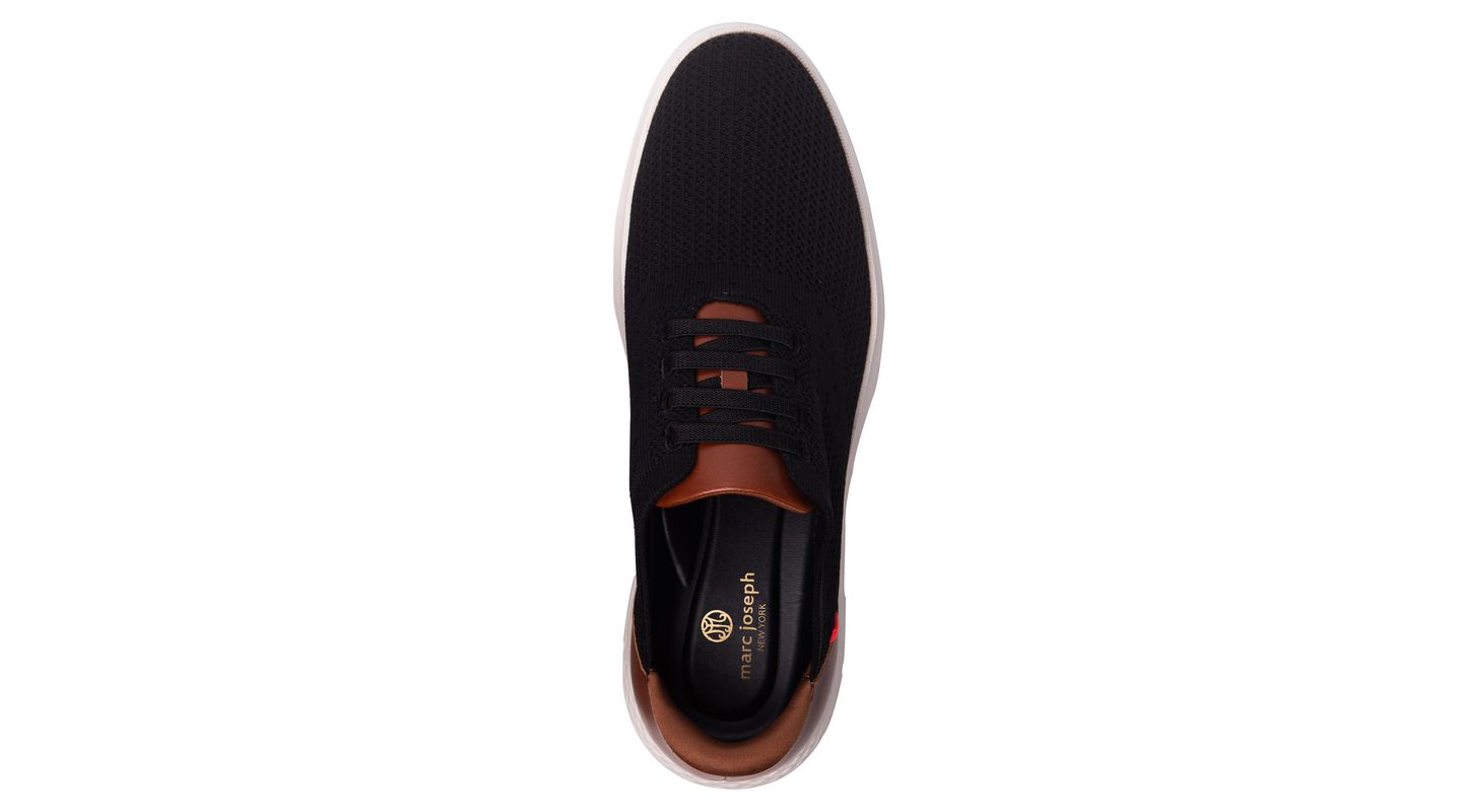Мужские кроссовки Marc Joseph New York Victory Street Hands-Free Slip On Technology Lightweight Mesh Oxfords, цвет: Чёрный, вариант 1 — фото 4
