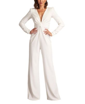 Tadashi Shoji Bates Twist-Front Jumpsuit - Macy's