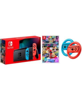 Nintendo Switch Console Neon Red and Blue with Mario Kart 8 Deluxe