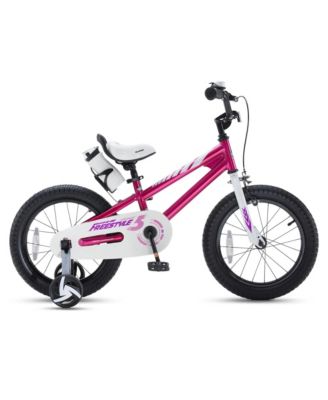 Freestyle 5 Kids 12 Inch Bike with Training Wheels, Fuchsia