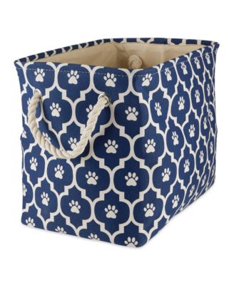 Collapsible Pet Storage Bin Lattice Paw Print