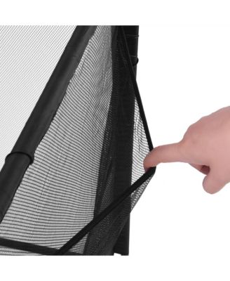 Mesh Cover Replacement for Mesh Pool Storage Bin Rolling Cart Black