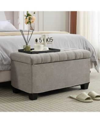 Multifunctional Storage Ottoman Bench End of Bed, Entryway & Living Room
