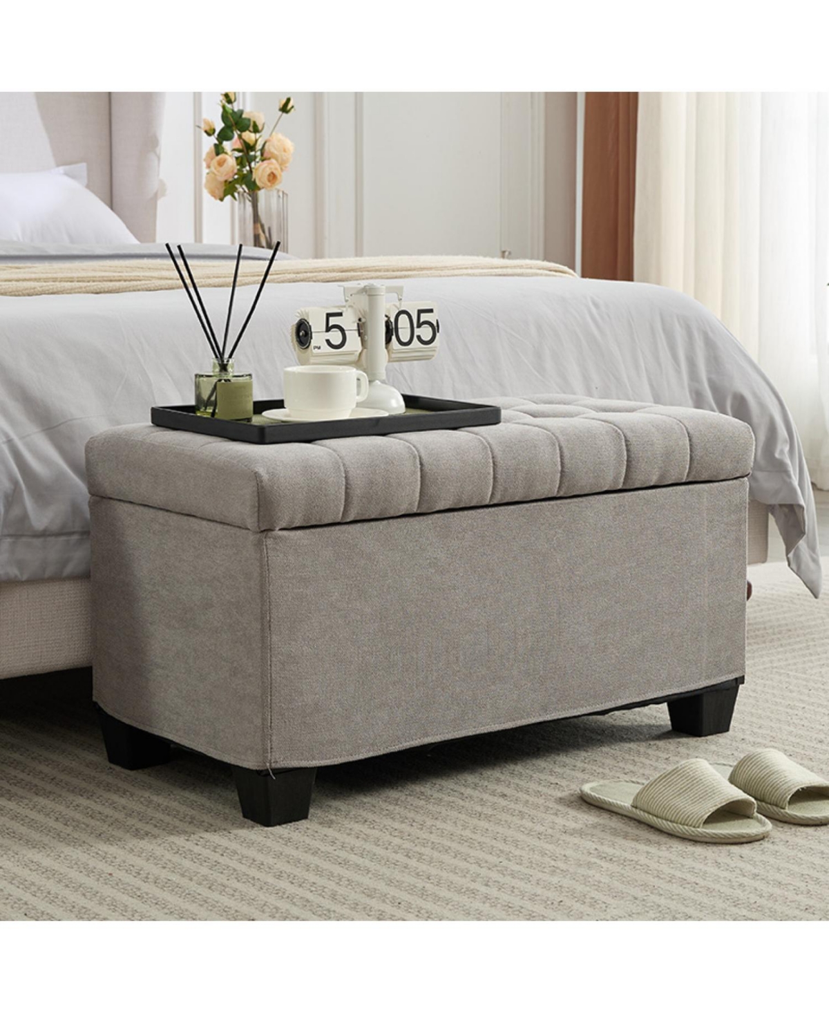 Streamdale Multifunctional Storage Ottoman Bench End of Bed, Entryway & Living Room