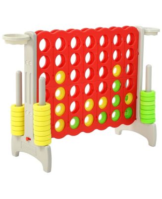 Sdadi Giant 33 Inch Easy Set Up Durable 4 In A Row Hoop Connect Strategy Game And Basketball Family Fun Board For Kids And Adult