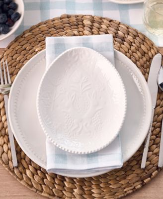 Egg Relief Plate, Set of 4