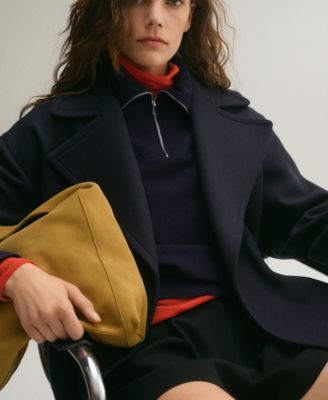 Women's Oversized Zip-Neck Sweater