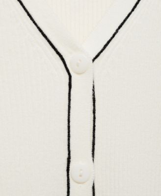 Women's V-Neck Knitted Cardigan Sweater