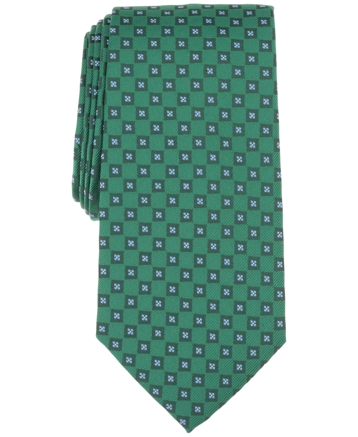 Men's Wyers Medallion Tie, Exclusively at Macy's - Green