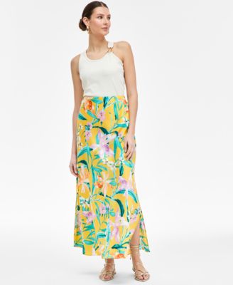 I.N.C. International Concepts - Women's Printed Midi Skirt, Exclusively at Macy's