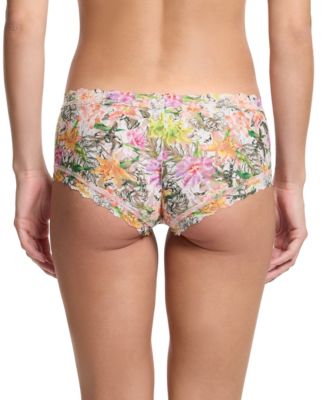 Women's Printed Signature Lace Boyshort