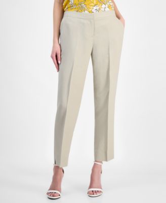 Kasper - Women's Mid-Rise Straight-Leg Ankle Pants