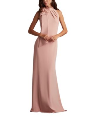 Women's Sims Shoulder Bow Halter Gown