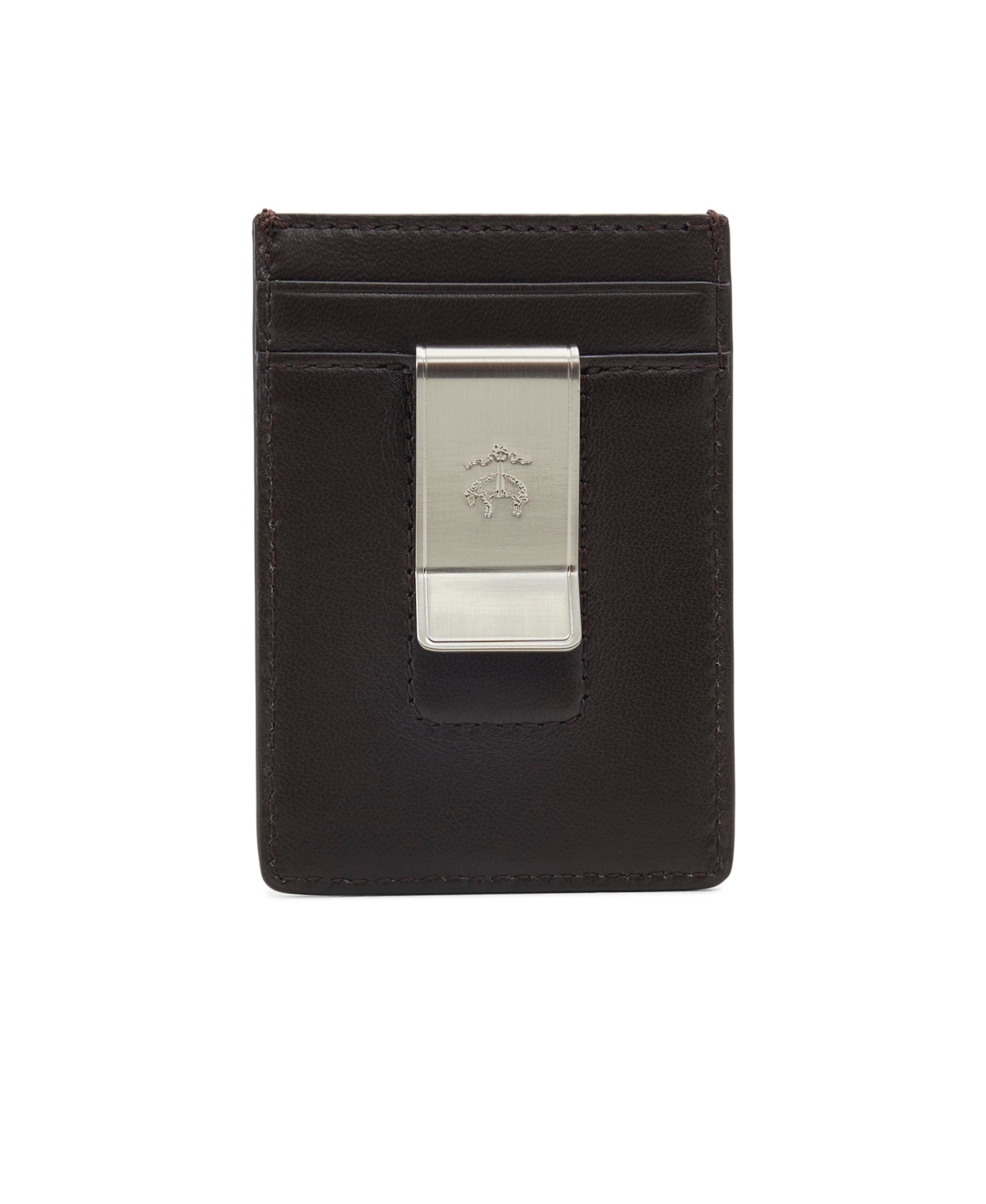 Brooks Brothers Men's Gifting Cardholder And Money Clip Set In Dark Brown