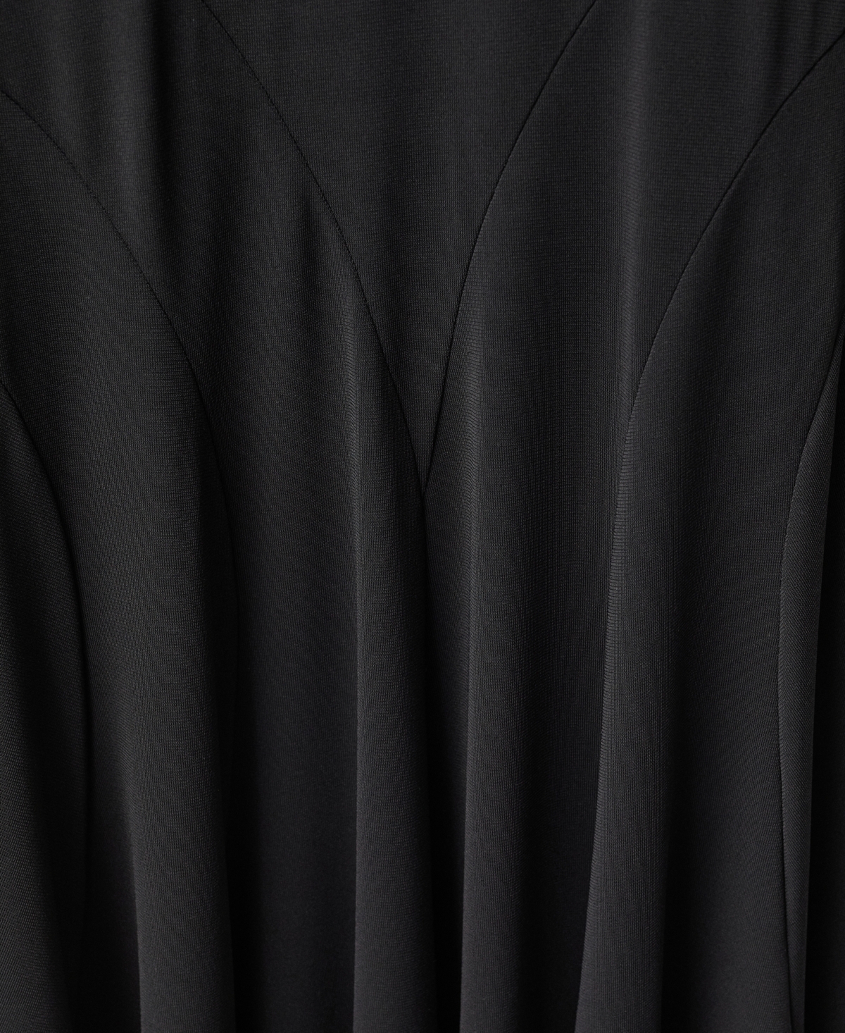 Mango Turtleneck Long Sleeve Ponte Dress In Black