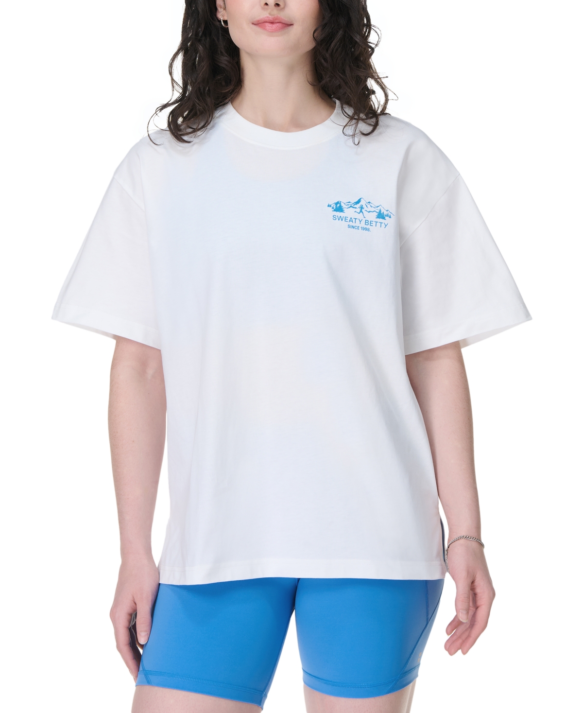 Women's Cotton Explore More Logo T-Shirt - White