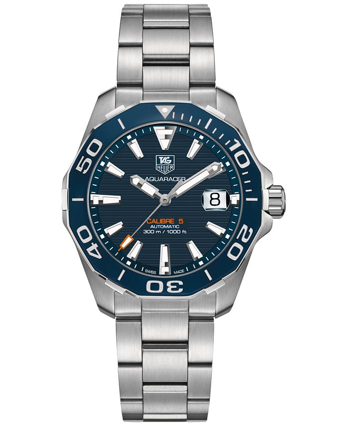 TAG Heuer Men s Swiss Automatic Aquaracer Calibre 5 Stainless