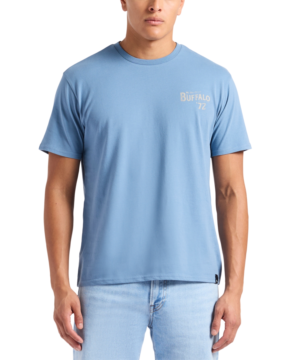 Men's Tuffalo Relaxed Fit Short Sleeve Logo Graphic Crewneck T-Shirt - Coronet Blue