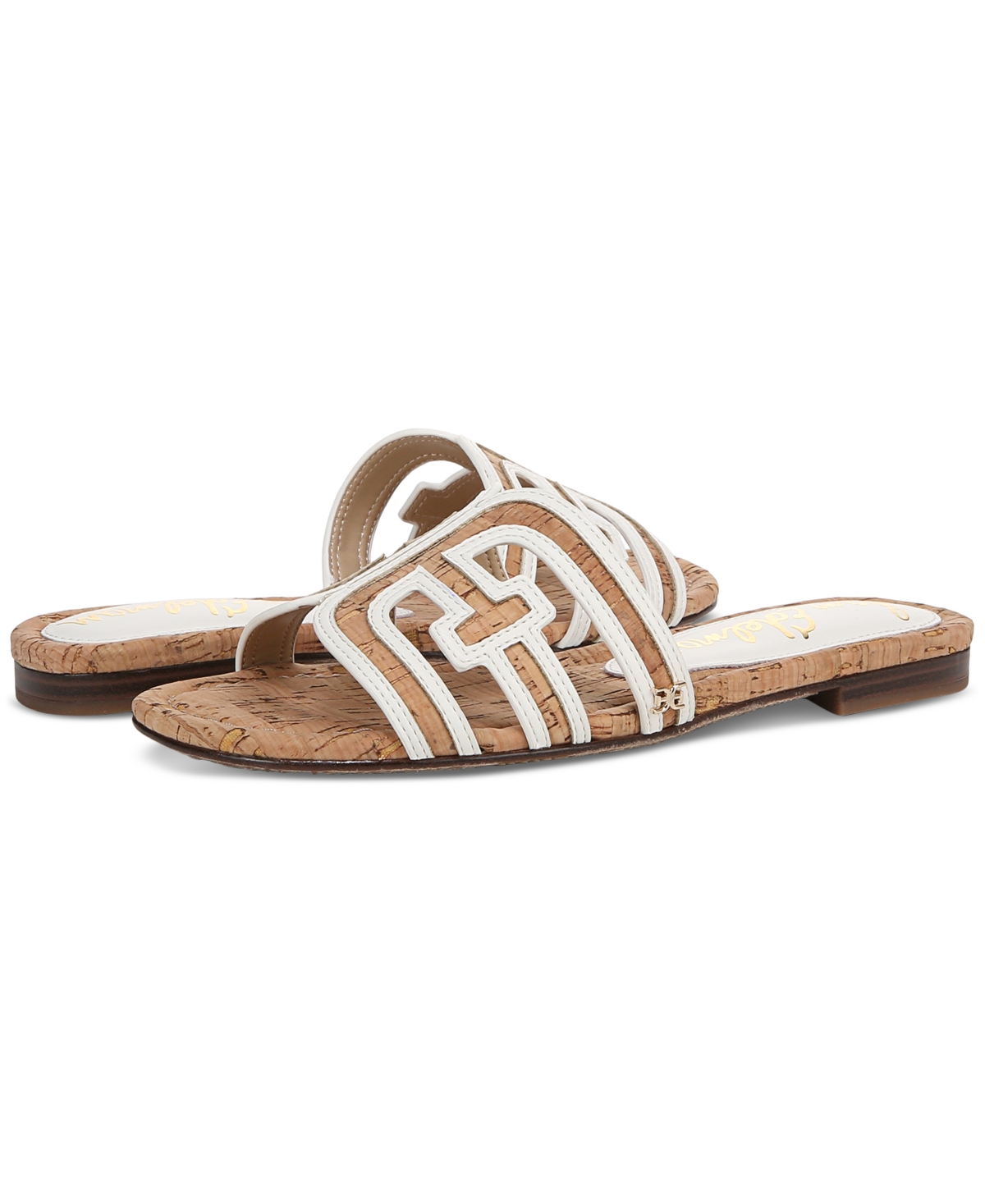 Shop Sam Edelman Women's Bay Slip-on Flat Sandals In Natural