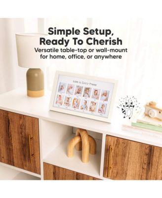 Nova Baby's First Year Photo Frame, 12 Months Newborn Baby Picture Frame, Monthly Birthday Milestone Collage