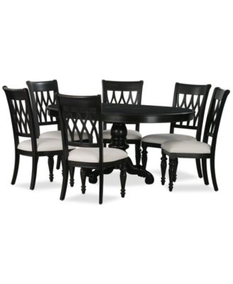 CLOSEOUT! Daria 7-Pc. Dining Set (Round Table & 6 Side Chairs)