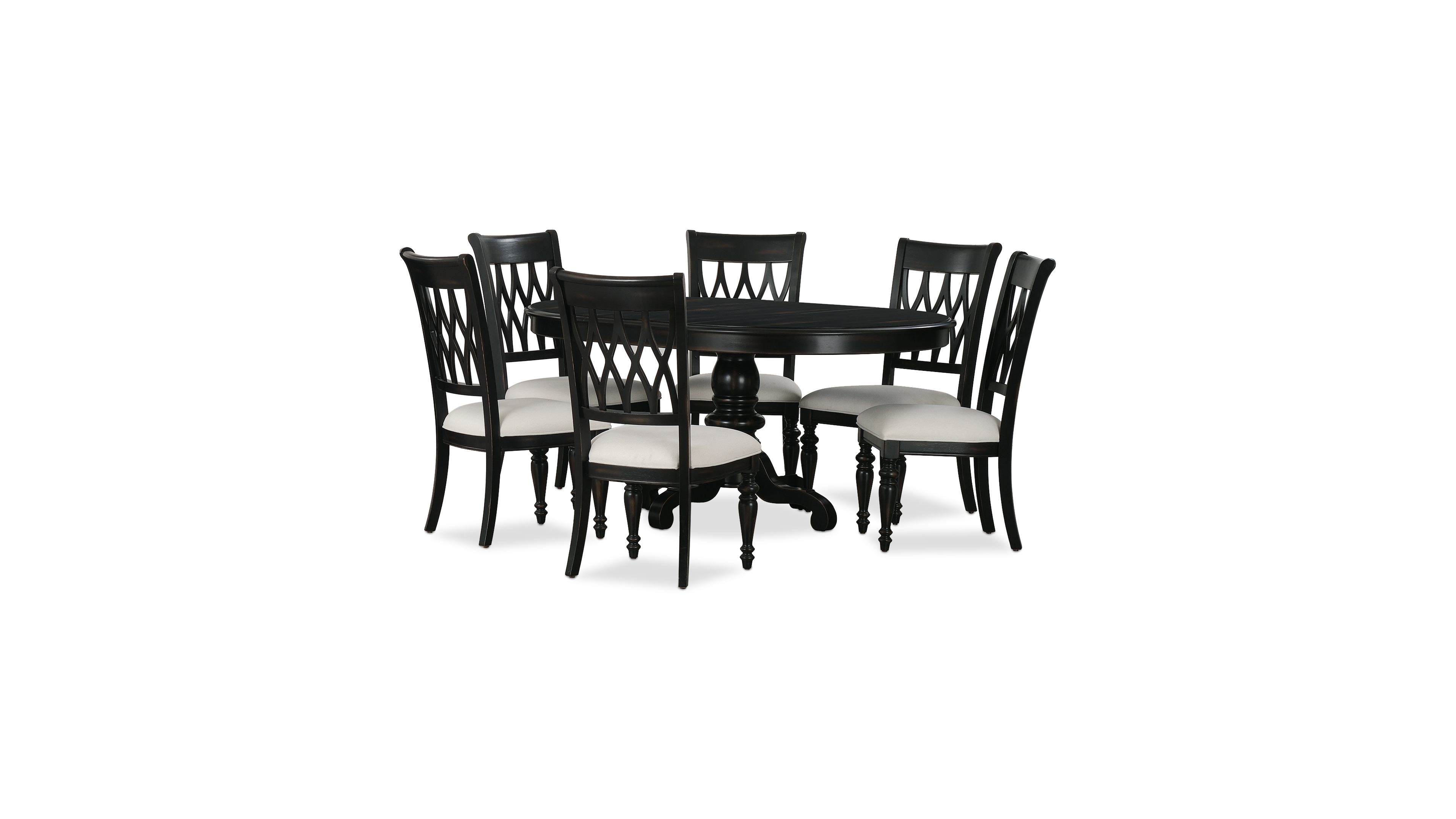 Daria 7-Pc. Dining Set (Round Table & 6 Side Chairs