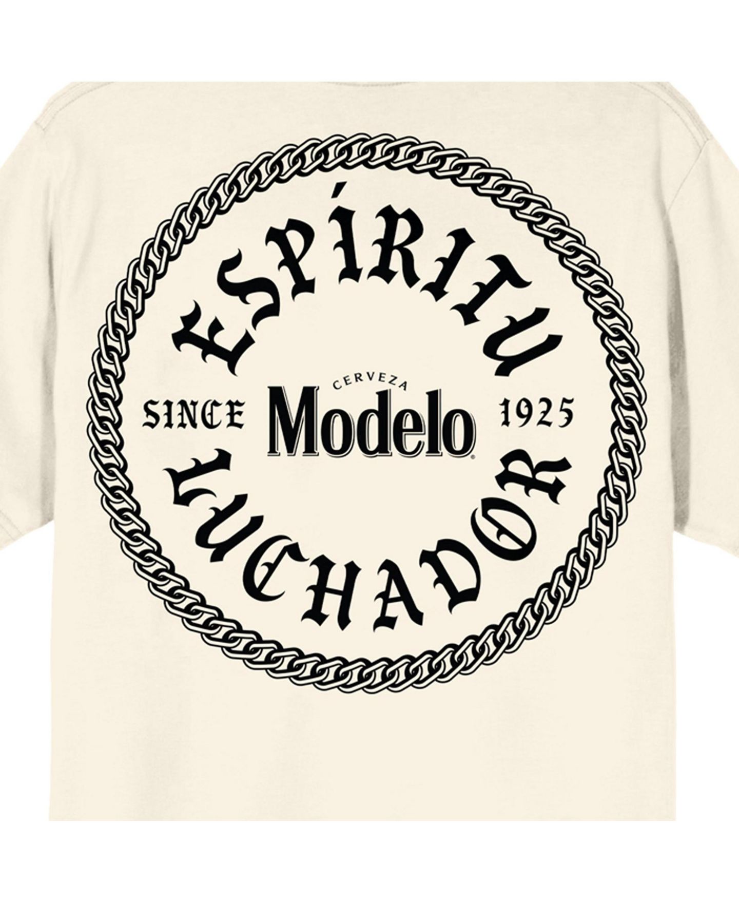 Мужская футболка Modelo Pablo Dier Signature Crew Neck Short Sleeve Natural T-shirt -XL, цвет: Молочно-белый — фото 5