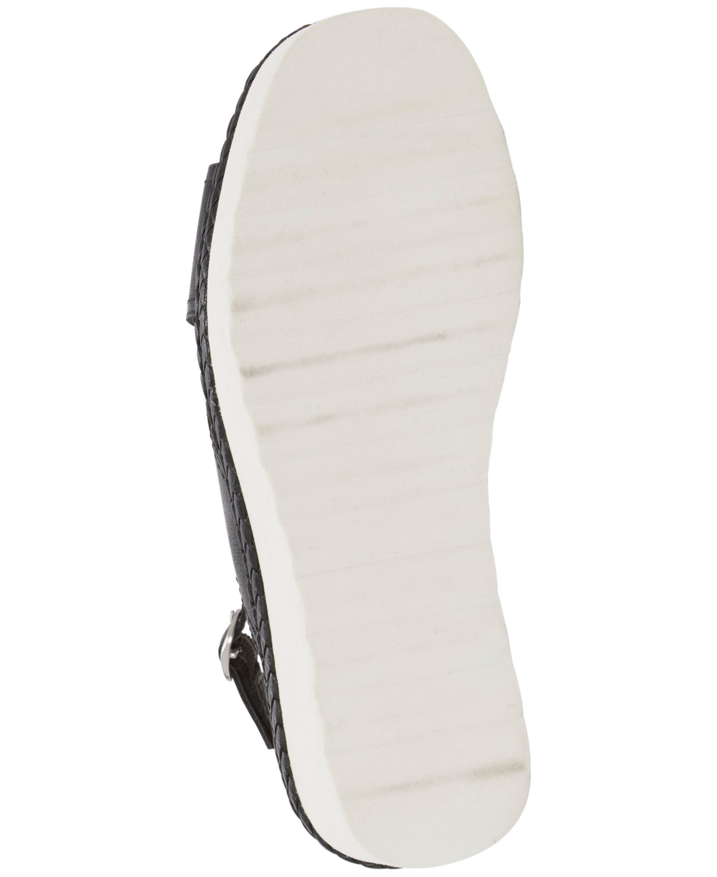 Женские сандалии Lucky Brand Pebina Crossband Platform Wedge, цвет: Чёрный кожаный — фото 5