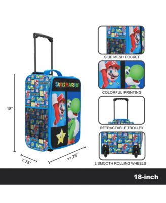 Bros Mario & Yoshi Blue 18in Pilot Case