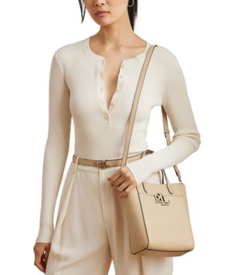 Lauren Ralph Lauren Pebbled Leather Small Cameryn Tote Bag