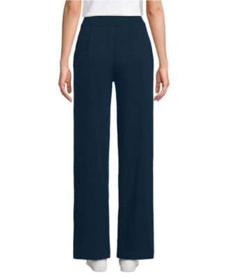Women's Sport Knit High Rise Pleated Wide Leg Pants