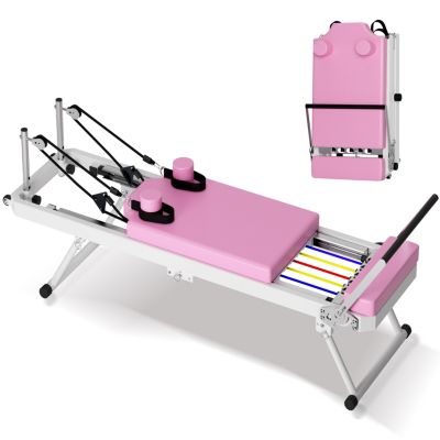 Streamdale Pilates core bed, foldable home high quality, yoga studio with the same commercial fitness equipment, pink