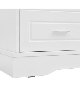 Streamdale Space-Saving Hall Tree Sliding Doors, Silvery Hooks, Mudroom Bench, Shoe Storage, Cushion