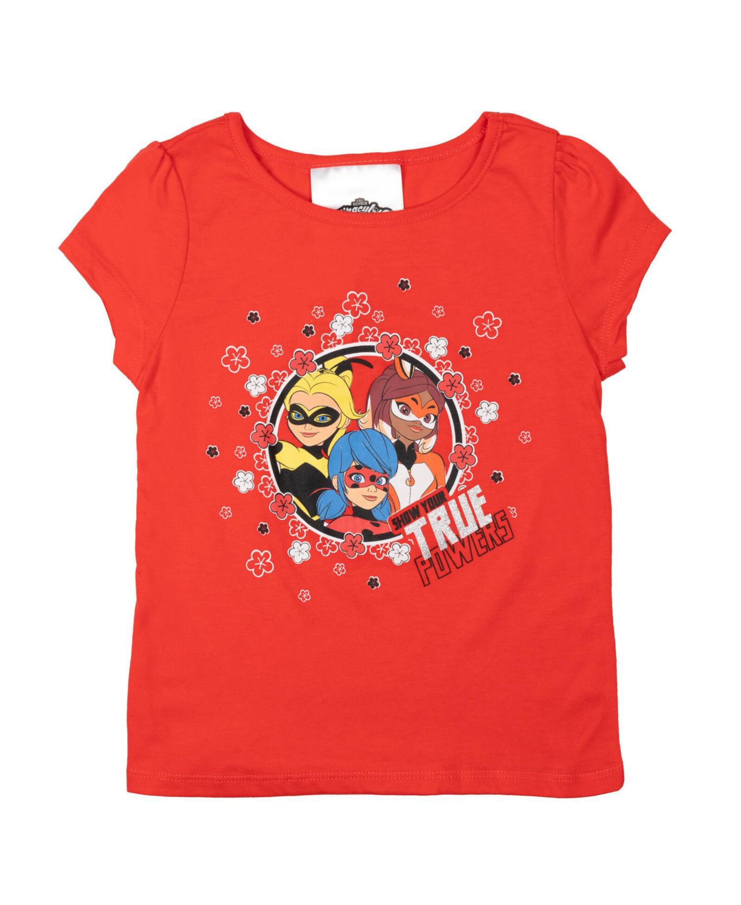Girls Ladybug Rena Rouge Queen Bee T-Shirt, Skirt and Satin Headband 3 Piece Outfit Set to