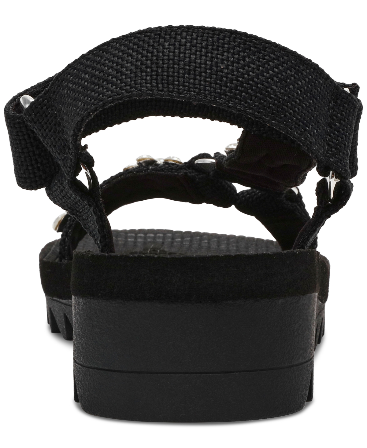 Shop Wild Pair Kudose Sporty Embellished Sandals, Created For Macy's In Black