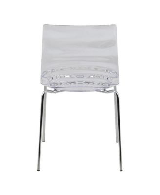 Astor Water Ripple Design Dining Chair Set of 2