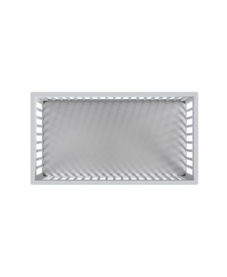 Rowan Modern Wood Cottage Crib in Ash Linen White Finish