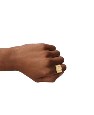 Women's Darrington Two-Hand Gold-Tone Stainless Steel Ring Watch, 13mm