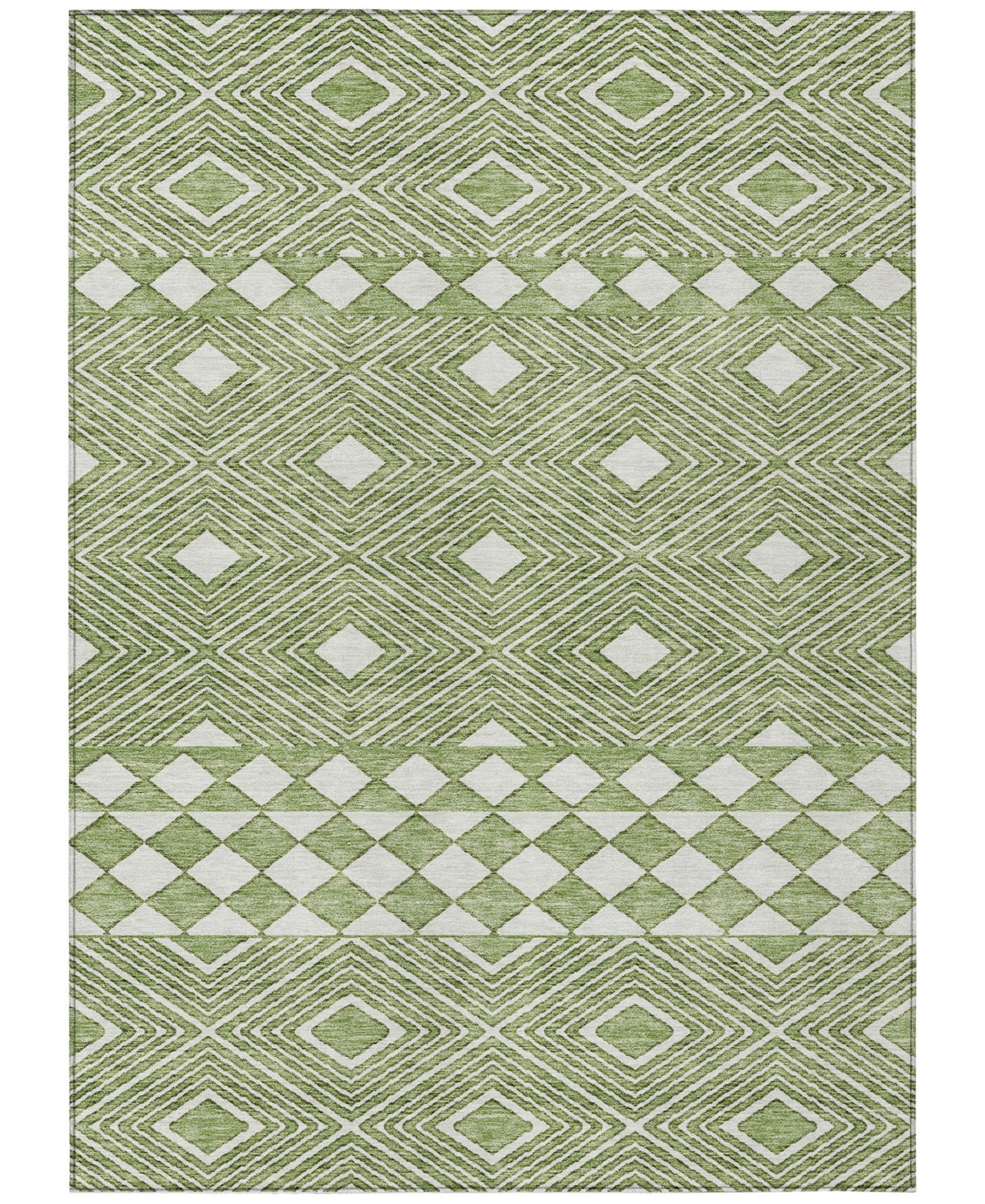 Addison Chantille Acn898 5'x7'6" Area Rug In Green