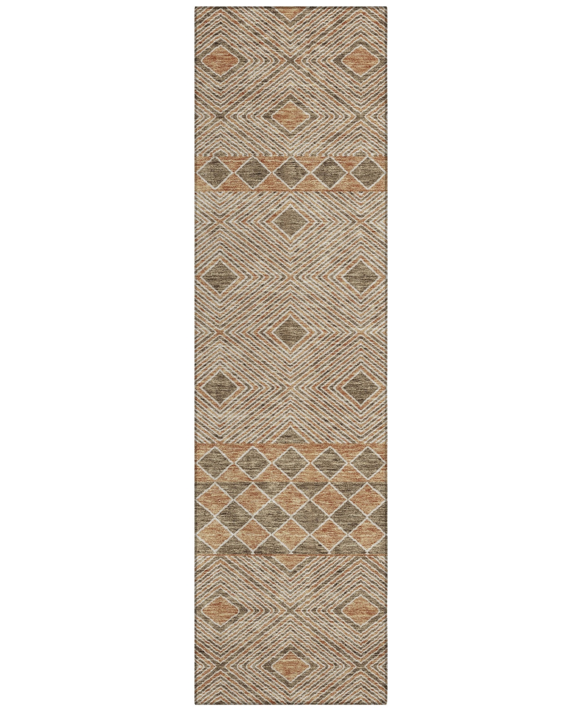 Addison Chantille Acn898 2'3"x7'6" Runner Area Rug In Brown