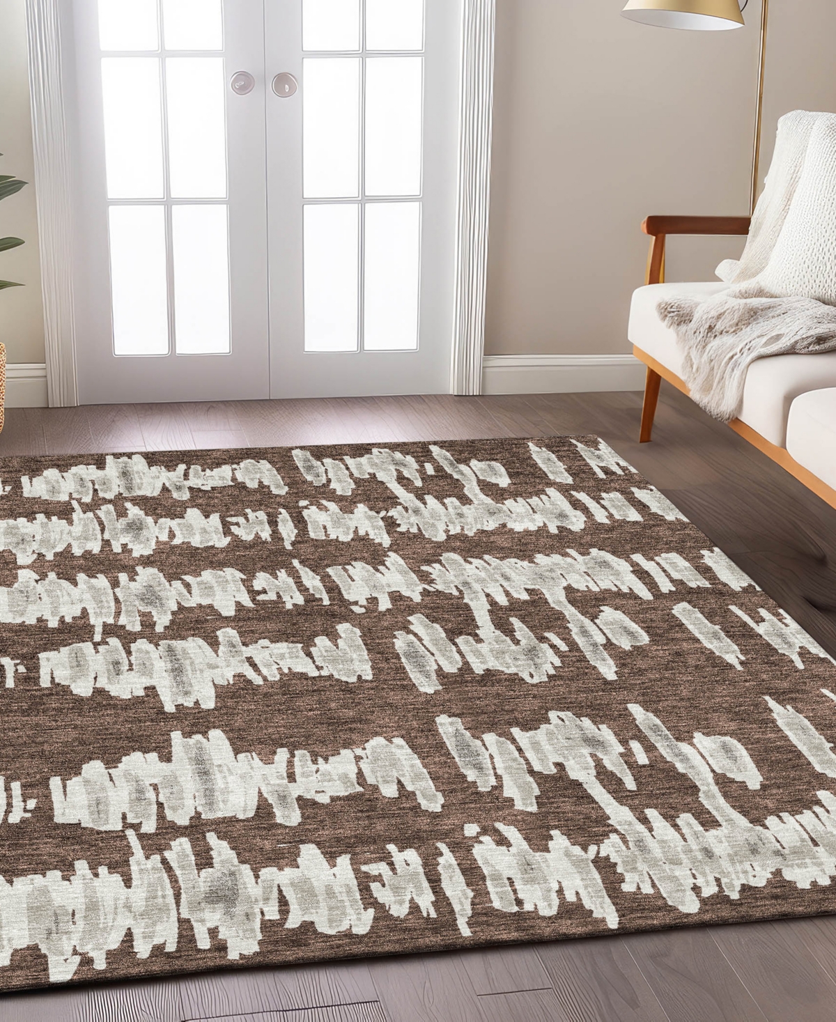 Addison Chantille Acn905 5'x7'6" Area Rug In Brown