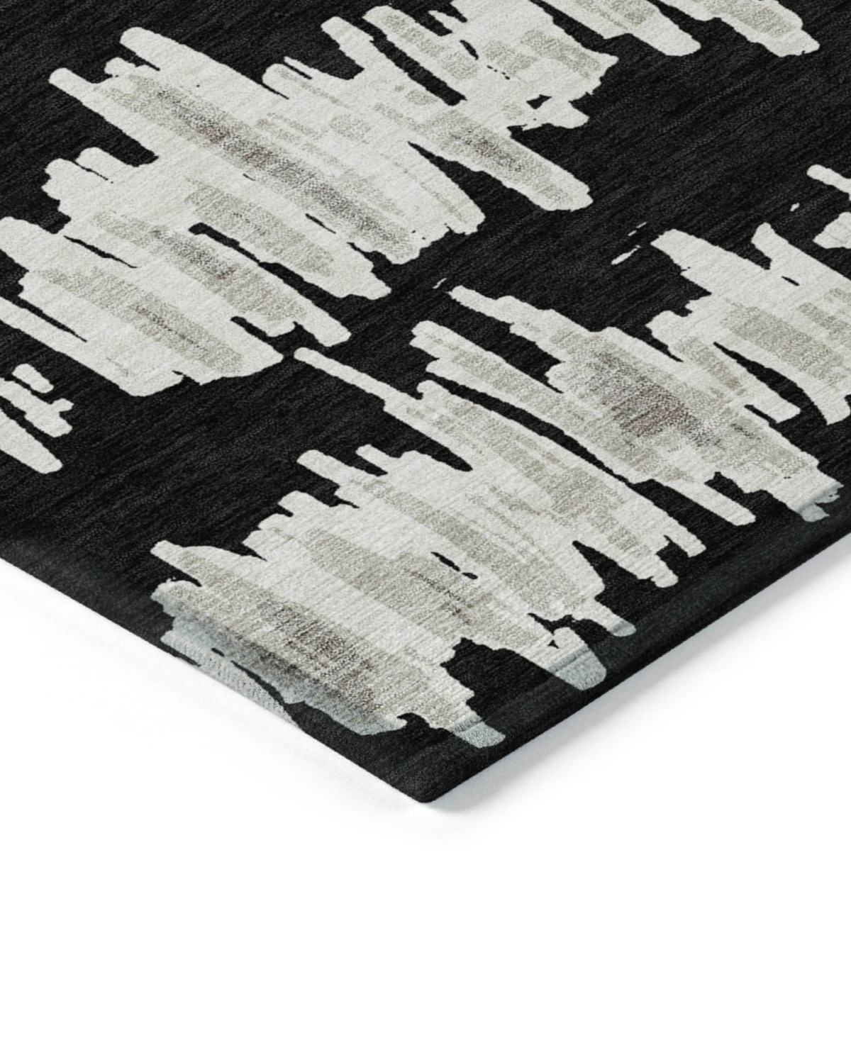 Addison Chantille Acn905 2'3"x7'6" Runner Area Rug In Black