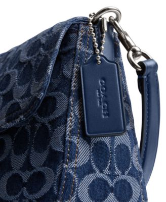 Tabby Medium Signature Denim Crossbody Shoulder Bag 