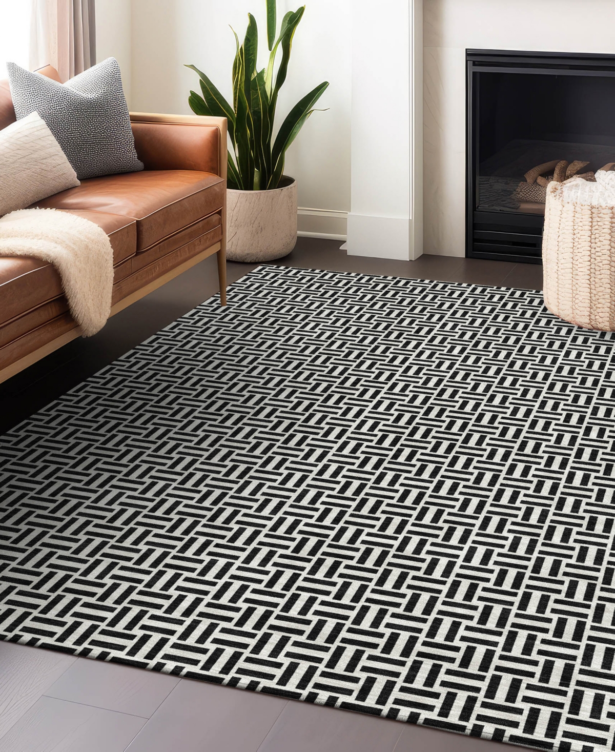 Addison Chantille Acn911 8'x10' Area Rug In Black