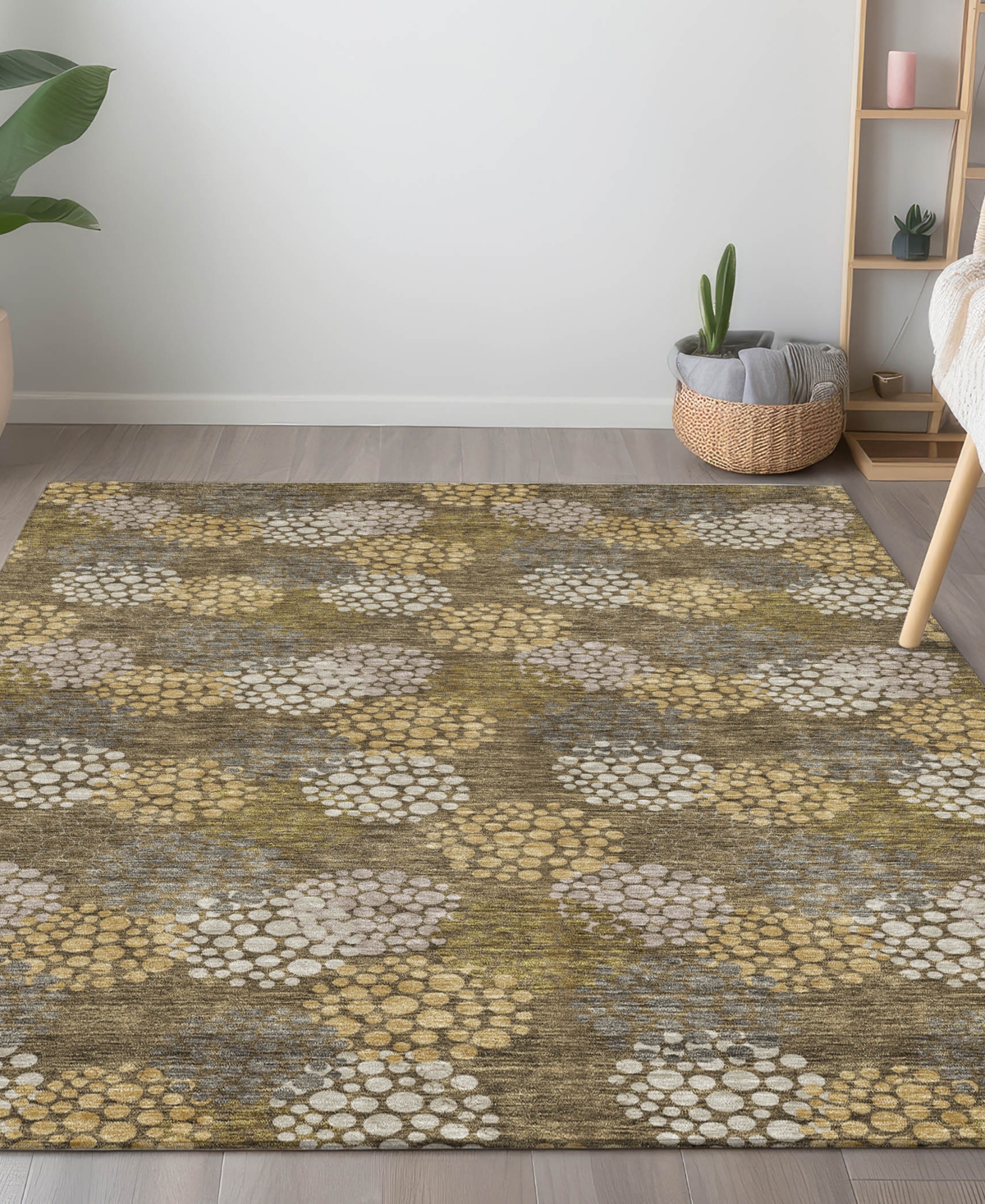 Addison Chantille Acn908 5'x7'6" Area Rug In Brown