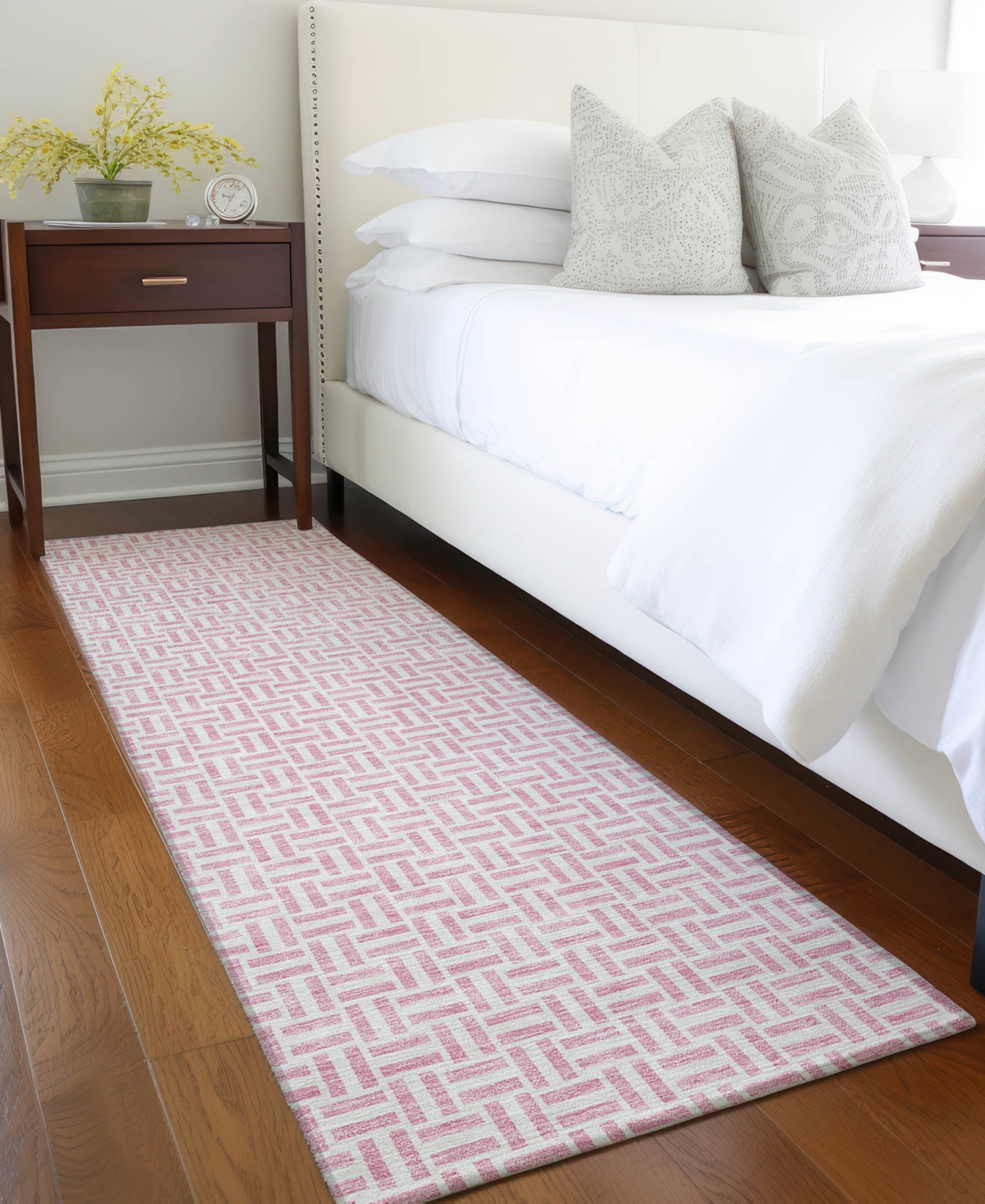 Addison Chantille Acn911 2'3"x7'6" Runner Area Rug In Pink