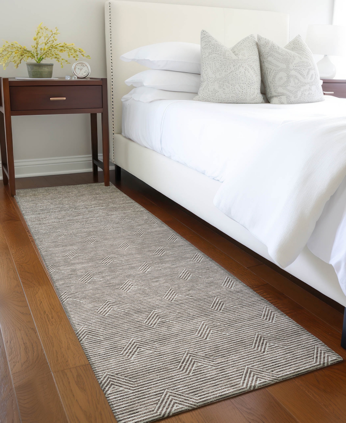 Addison Chantille Acn910 2'3"x7'6" Runner Area Rug In Brown