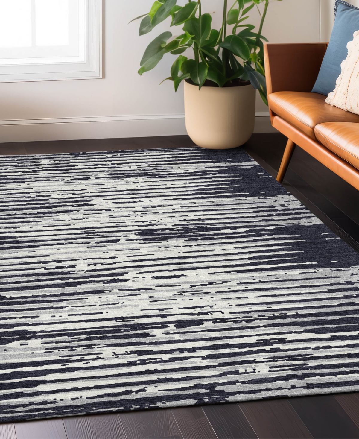 Addison Chantille Acn888 8'x10' Area Rug In Black