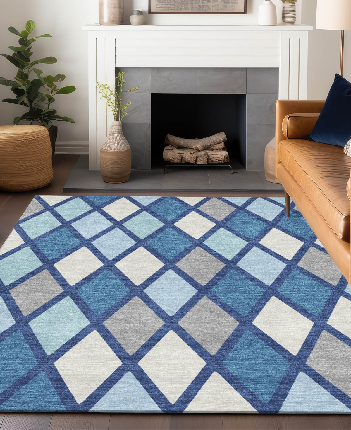 Addison Chantille Acn887 5'x7'6 Area Rug In Navy